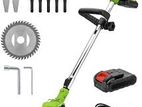 Cordless Grass Trimmer with 24V Rechargeable Lithium Battery and Charger