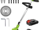 Cordless Grass Trimmer with Telescopic Rod