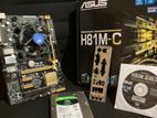 Core i5 4570 3.2 (4th Gen) with Asus H81M-C LGA 1150