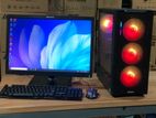 Core i5 4th Gen ARGB PC 4GB RAM 500GB HDD+22" inch Wide Monitor.