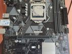 Core I7 Processor 8th Gen with Asus Prime H 310 M K Mother Board