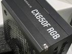 Corsair CX650F RGB – 650W 80+ Bronze Power Supply (Used)