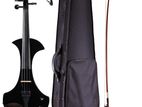 Cremona Black Color 4/4 Solid wood Electric Silent Violin Kit