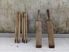 Cricket Bats and Wicket Stumps Complete Set