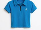 Half Zipper T Shirt