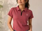 Half Zipper T Shirt
