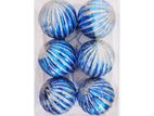 Curve Ball Box 6 Balls Christmas Decoration