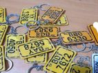 custom keytag number plate