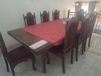 Wooden Dining Table with Chairs