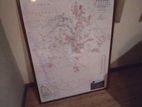 Custom OS Vintage Map Framed