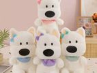 White Plushy Dog Toy
