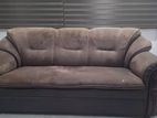 Damro Brown Fabric Sofa Set