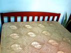Damro King Size Teak Bed with Mattress