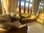 Damro Leather 6 Seater Sofa