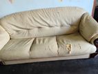 Damro leather sofa set