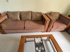 Damro Teak Wood Living Room Set