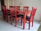 Damro Wooden Table with 6 Chairs