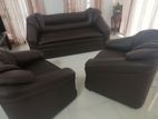 Dark Brown Sofa Set