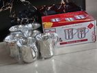 Darshan 6 PCS ( WTB*160 Ml) Silver Mug Set - Sm160