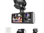 Dash Cam IR Night Vision Loop Recording 3 Camera & 2" IPS Screen 1080P