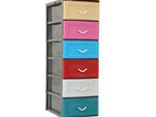 Daxer 6 Drawer Plastic Cupboard -Coloured ..