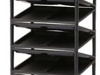 DAXER SHOE RACK 8 TRAYS (BLACK) -TR08 - BK