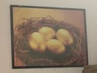 Decorative Wall Frame – Eggs in Nest