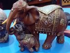 Decorative Wooden Elephant Statue