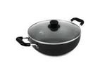 DEEP KADAI COOKWARE H.A WITH GLASS LID