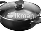 Deep Kadai Cookware H.A With Glass Lid