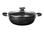 Deep Kadai Cookware H.A With Glass Lid