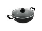 Deep Kadai Cookware H.A With Glass Lid