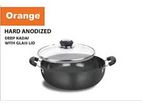 DEEP KADAI COOKWARE H.A WITH GLASS LID