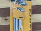 DEKO 9Pcs Long Torx Key Set DKA0815T-9