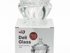 Deli Glass Sunrise Sugar Bowl with Lid