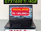 Dell G15 Core i7-10750H 10th Gen 16GB Ram 256GB GTX 1650Ti /4GB Laptop