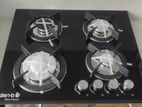 Den-b Gas Cooker Hobs - 4 Burner Blue Flame