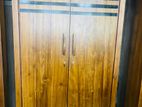 Depo Teak Heavy 7ft Two Door Modern Wardrobe