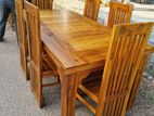 Depo Teak Heavy Dining Table And 6 chairs code 6188