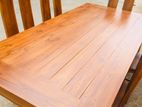Depo Teak Heavy Dining Table And 6 chairs code 7189