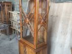 Depo Teak Heavy Modern Single Door Liquor Show Cupboard