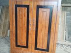 Depo Teak Heavy Modern Two Door 7ft Wardrobe