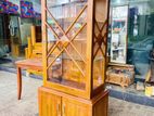 Depo Teak Heavy Single Door Liquor Show Cupboard::-::