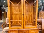 Depo Teak Heavy Two Door Display Doors With 3 Bottom Cupboard