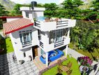 Design and Construction of Two Story House 5BR - Angoda