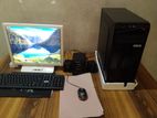 Desktop PC with 17″ LCD Monitor – Full Set (Used)