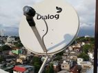 Dialog Tv Satellite ඇන්ටනා සවිකරීම