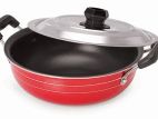 Diamond Nonstick Flat Kadai Largre India 26cm