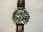 Diesel Men's Mega Chief Leather Watch