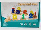 Digital Small Wooden Train Kids Toy